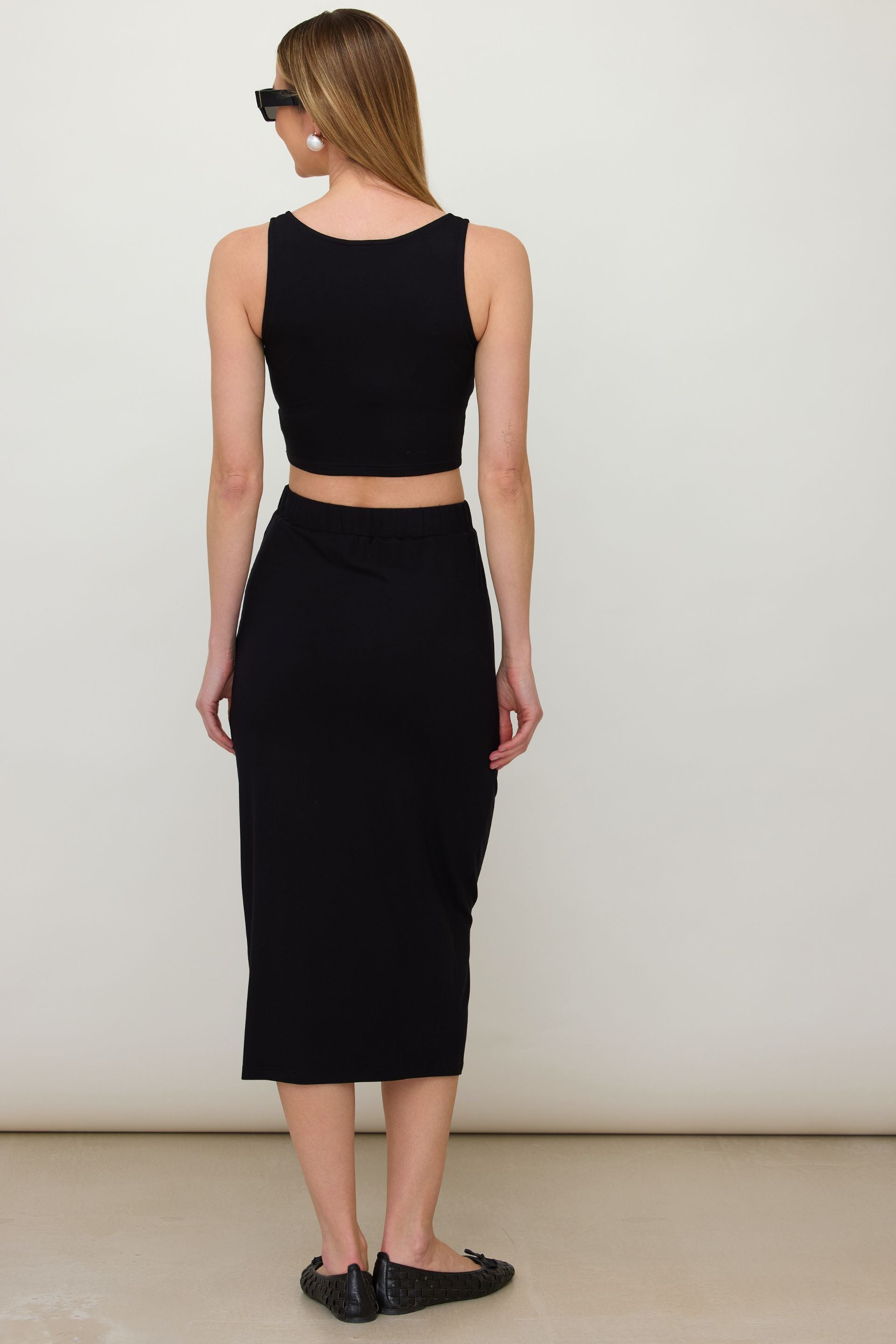 Crop top czarny