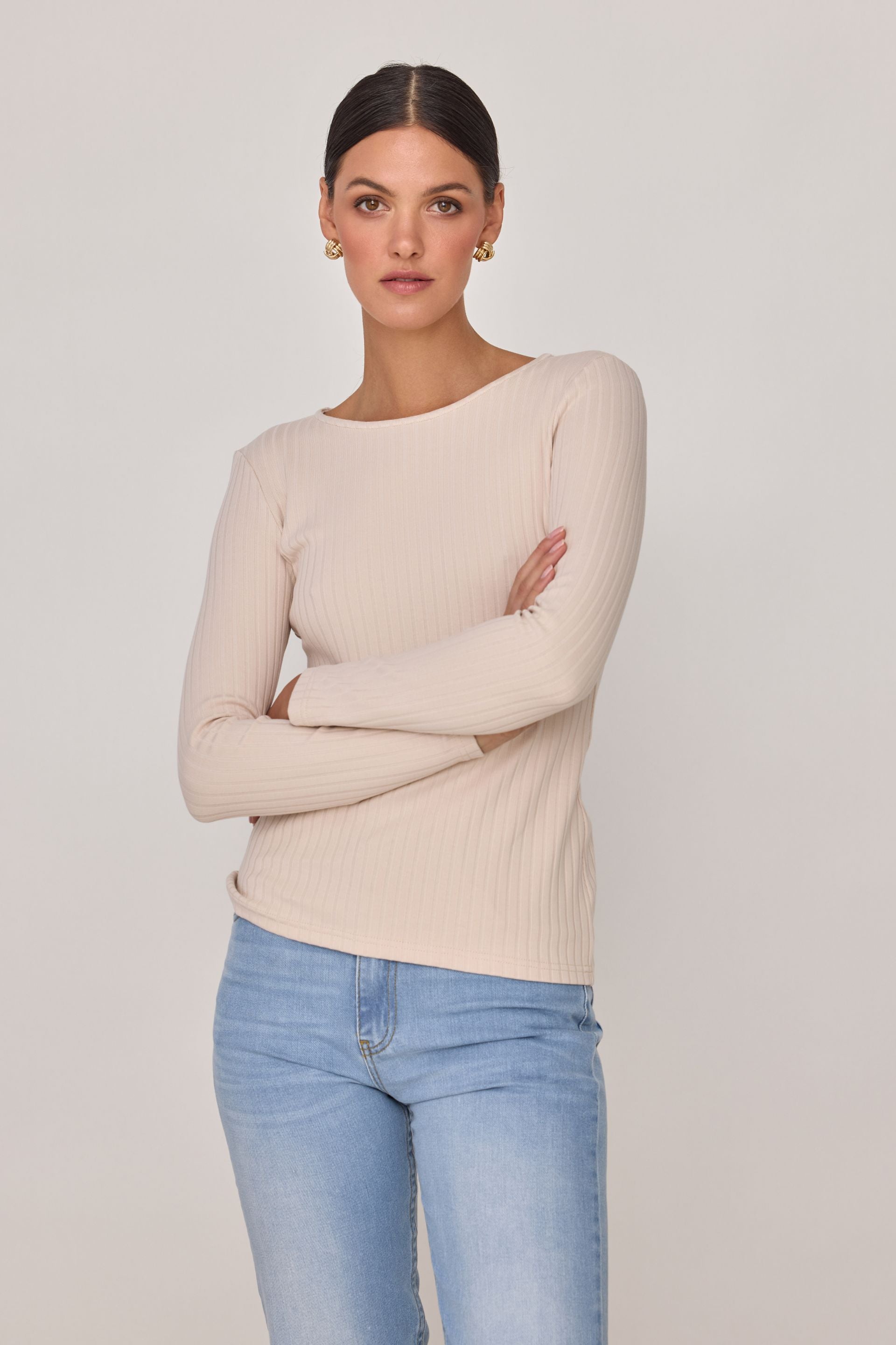 Longsleeve with a wider cherry stripe
