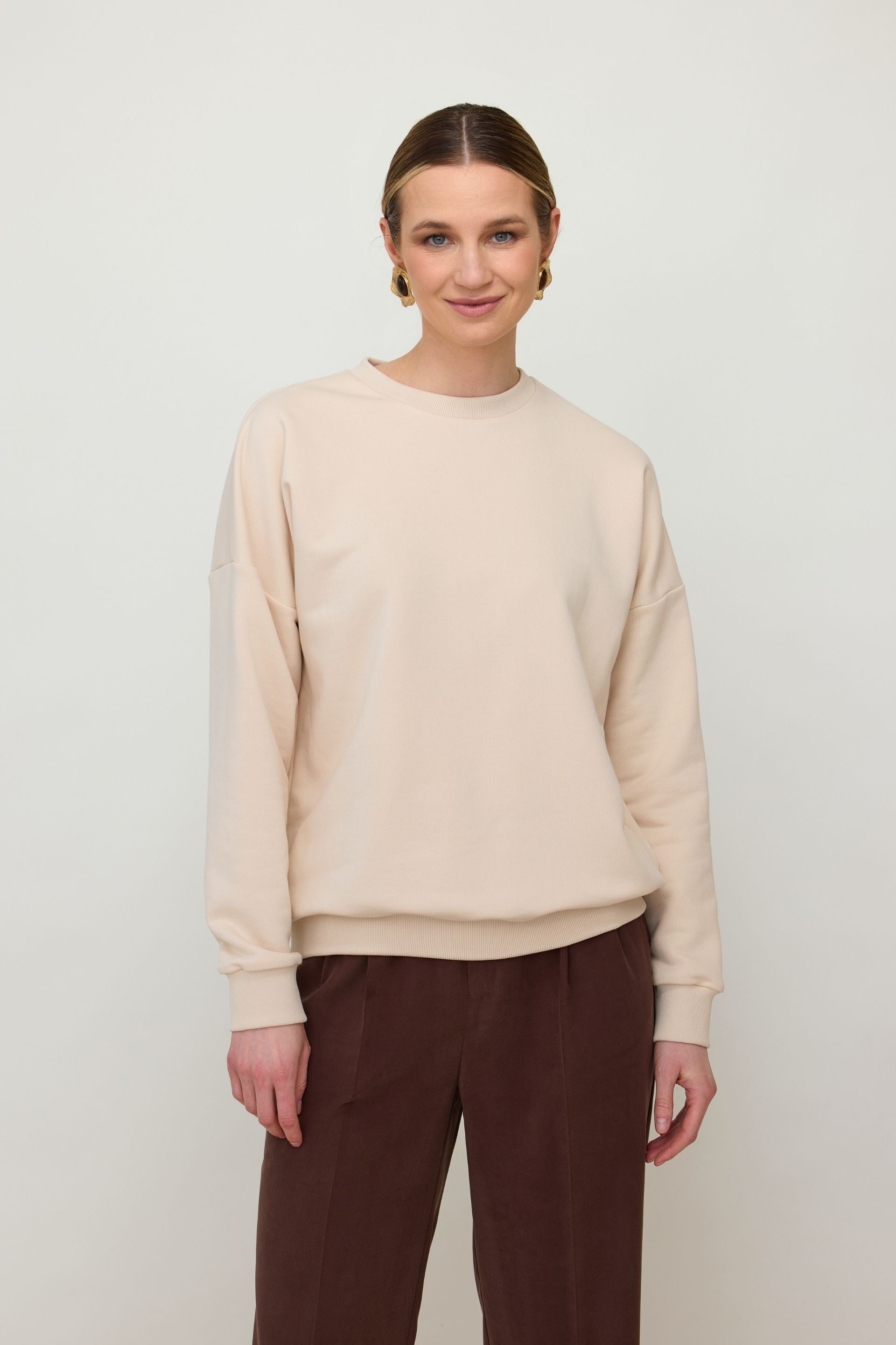 Bluza basic waniliowy beż