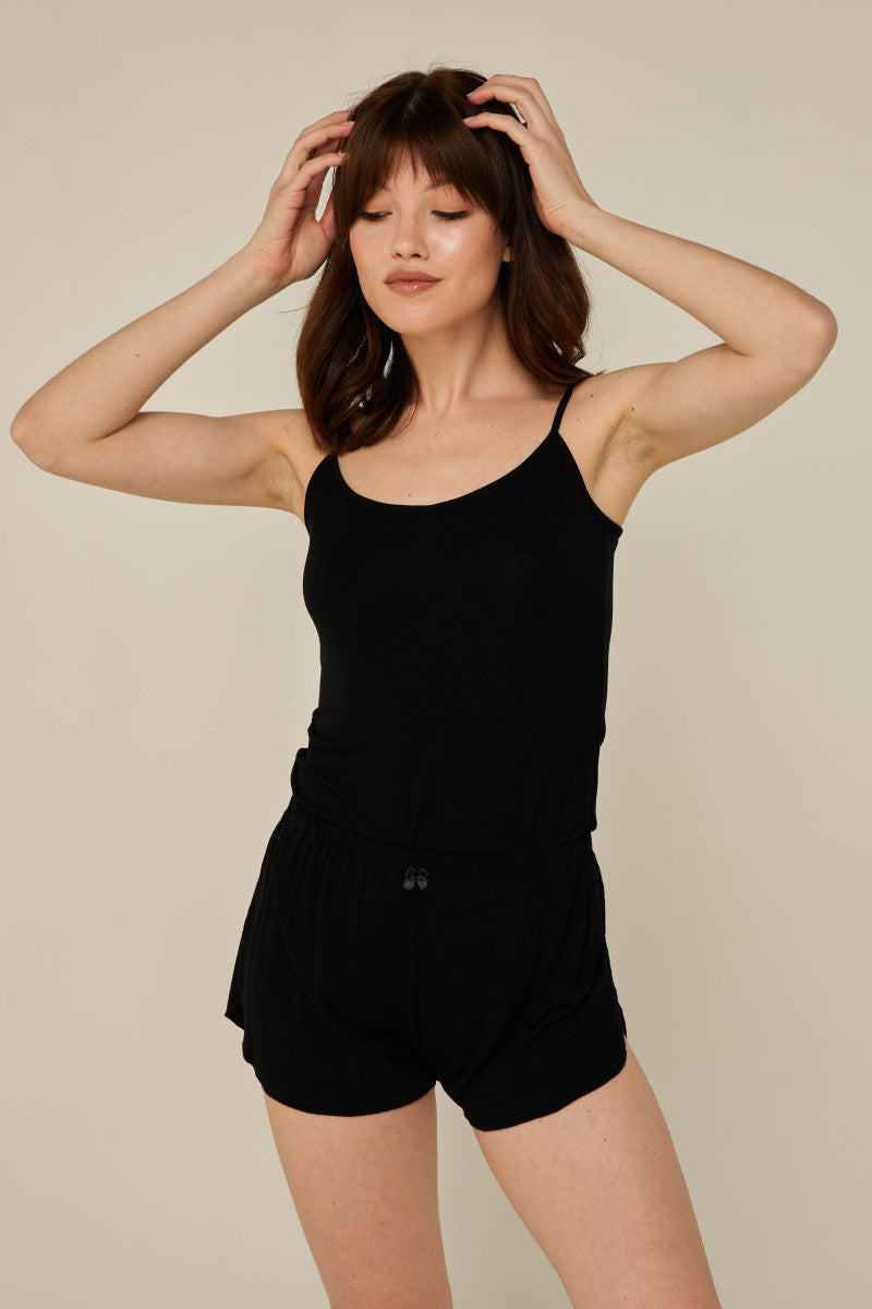 Black tank top