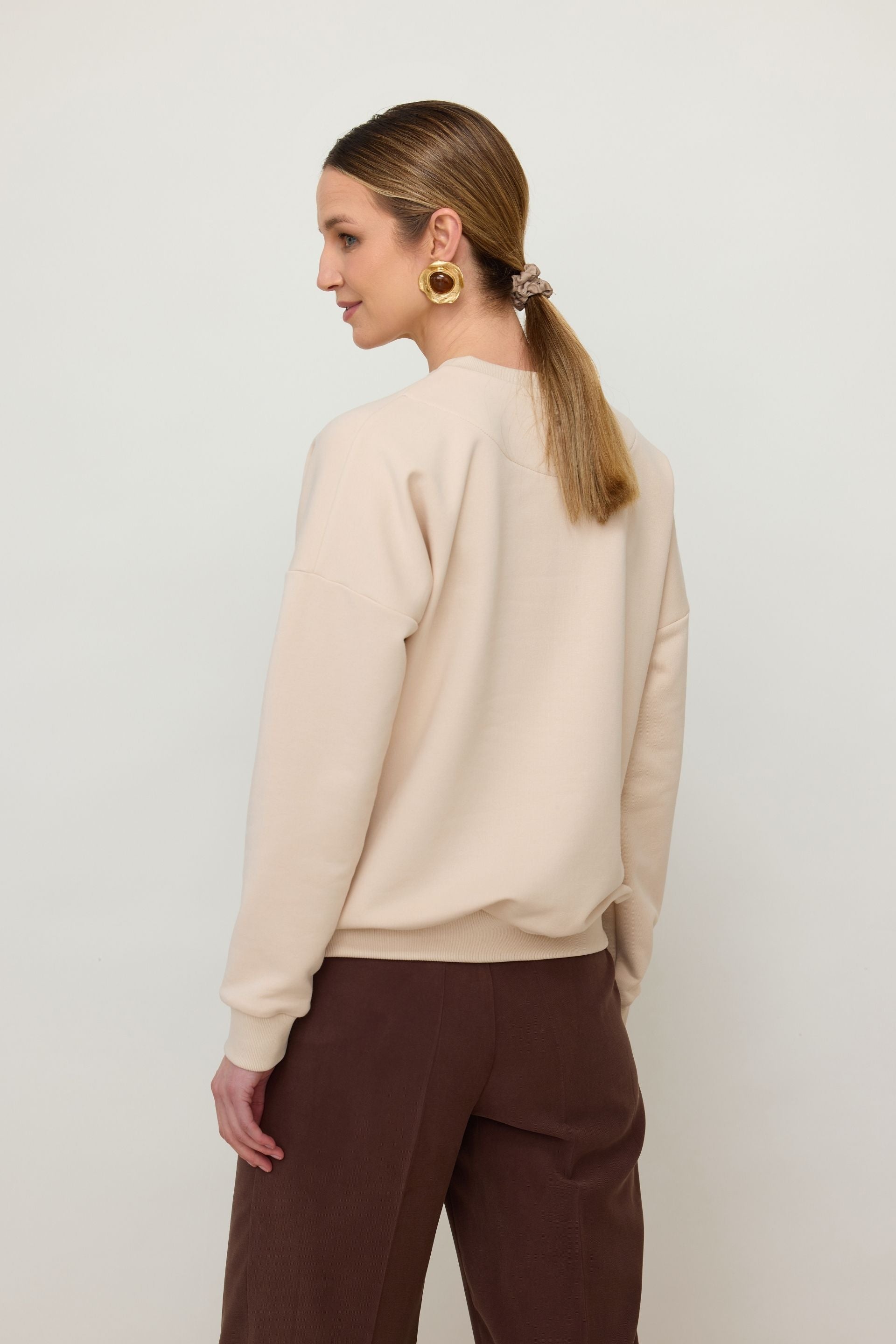 Bluza basic waniliowy beż